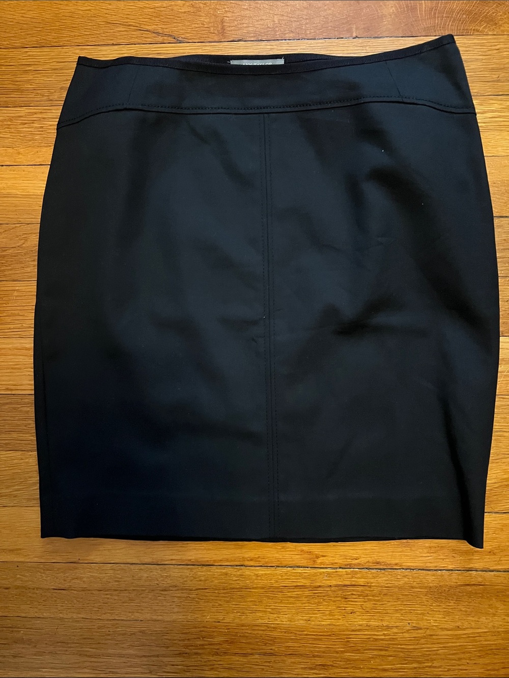 Ann Taylor Black Tailored Pencil Skirt
